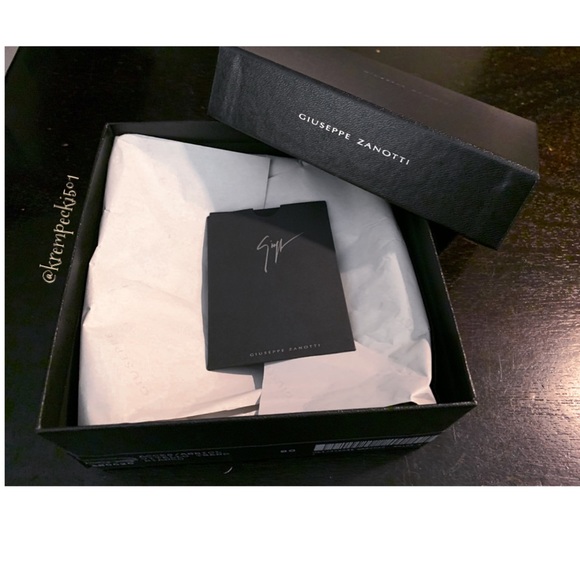 🎁giuseppe zanotti NEW white leather designer BBB logo buckle belt - Picture 8 of 10